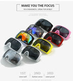 Oversized Punk Shield Sunglasses Women Men Big Frame 2024 Luxury Brand Steampunk Mask Sun Glasses For Ladies Sports Goggle UV400 SS69