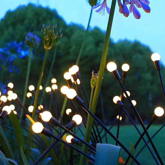 8-Head Solar Firefly Lights LED Solar Outdoor Decorative Garden Lights Waterproof High Flexibility Yard Patio Pathway Holiday