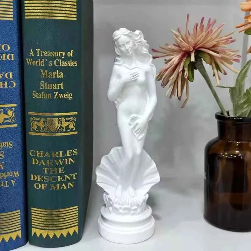 Art Crafts Greek Goddess Aphrodite Figurine Home Room Office Classical Mythology Statue Venus Sexy Woman Sculpture Resin Gift