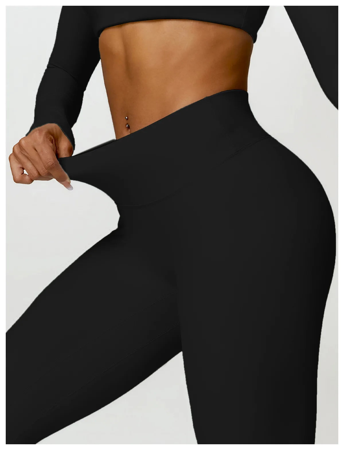 2PCS Yoga Suit Sports Set Women Quick-Drying Gym Set Women Tracksuit Running Workout Long Sleeve Sports Shirt Yoga Clothing SS69