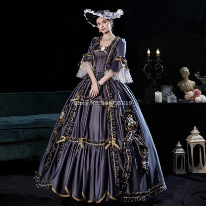 New Victorian Masquerade Ball Gown for Women, 18th Century, Marie Antoinette Costume, Historical Theater Clothing, Party Dress