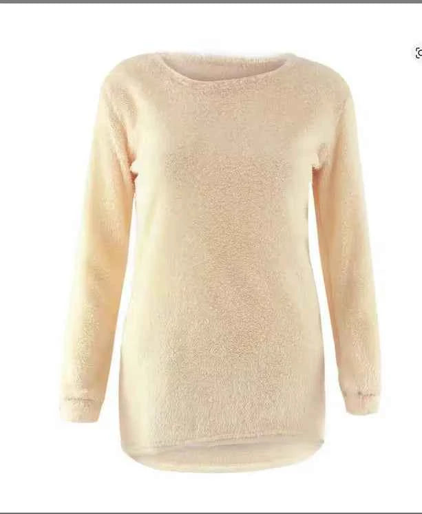 Warm Alpaca Pullovers for Woman, Dropped Sleeved Loose Sweaters, 2025 Fall Winter Top, Camel, Beige