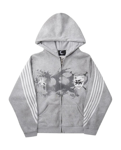 Winter Street Trendsetters Wear Long Sleeved Hoodies, Dark Gothic High Street Printed Clothes, Streetwear Oversized Sweatshirts SS69 18.69 gray / M