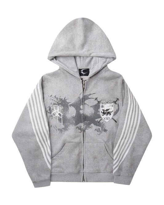 Winter Street Trendsetters Wear Long Sleeved Hoodies, Dark Gothic High Street Printed Clothes, Streetwear Oversized Sweatshirts SS69 18.69 gray / M