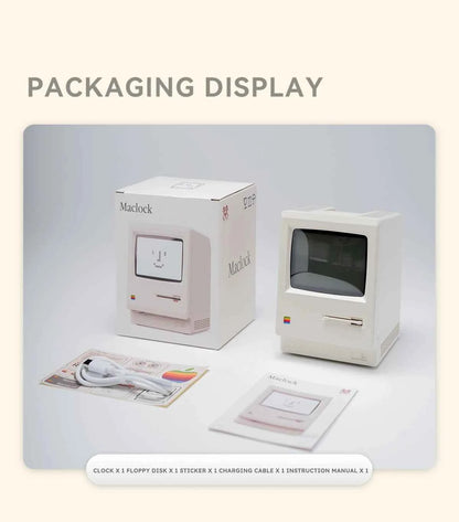 60 hours Standby Retro Maclock Alarm Clock Student Specific Wake-Up Artifact Desktop Decor Electronic Display Creativity Clock