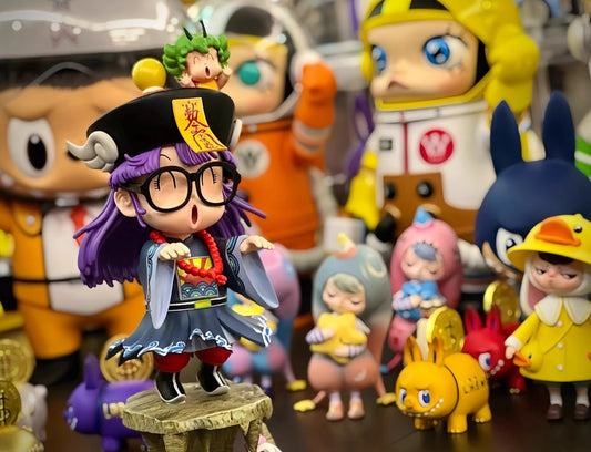 24cm arale Anime Figure arale figures IQ doctor arale cute pvc statue Collectible Model doll desk Decoration birthday Gifts Toys SS69