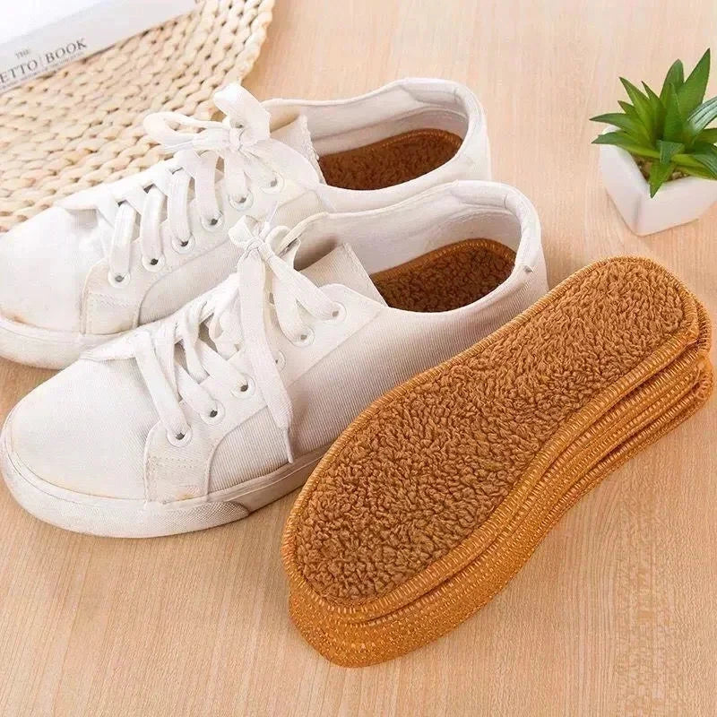 Winter Alpaca Wool Insoles Soft Plush Warm Thicken Foot Thermal Shoe Insole for Women Men Breathable Snow Boots Shoes Heat Pads SS69
