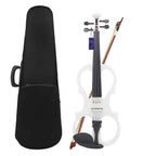 IRIN 4/4 Electric Violin Maple Body Silent Violin With Bow Case Headphone Cable Violin Shoulder Rest Aluminium Alloy Accessories