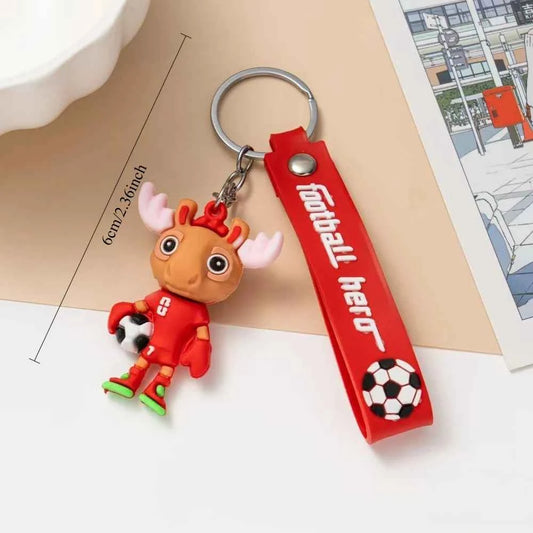 Cartoon Soccer Trophy Keychain Couple Bag Charms Bestselling Pendant Perfect Gift For Football Lovers
