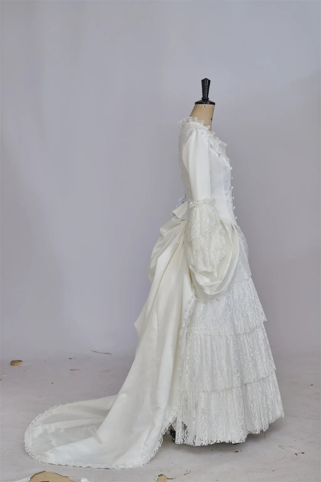 Musical The Phantom of The Opera Christine Daae Cosplay costume Victorian white Bridal Dress Masquarade Dress Gown custom made