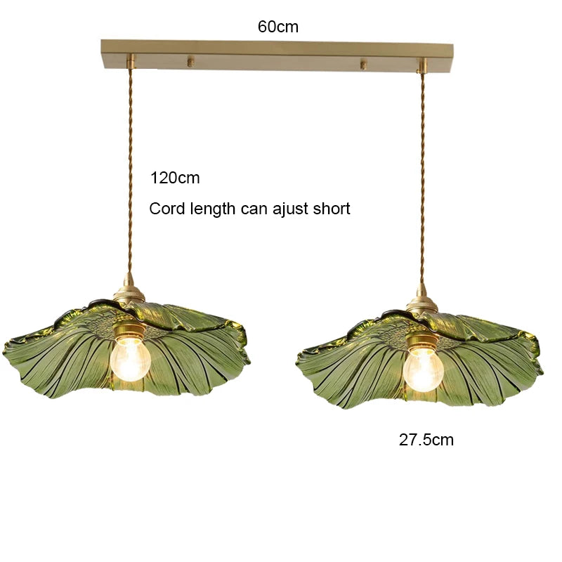 Vintage Pendant Lights Flower Glass Hanging Lamps Home Decoration Lighting Living Room Bedroom Bedside Light Fixture Indoor Shop