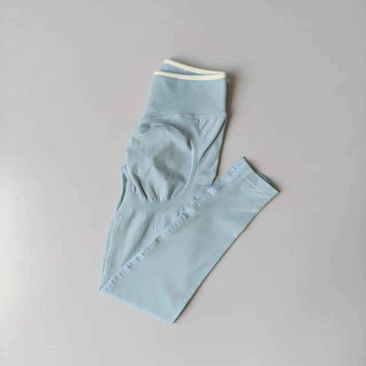 Seamless High Waist Yoga Pants Women Tummy Control Leggings Stretchy Soft Workout Running Leggings Comfortable Gym Sports Tights