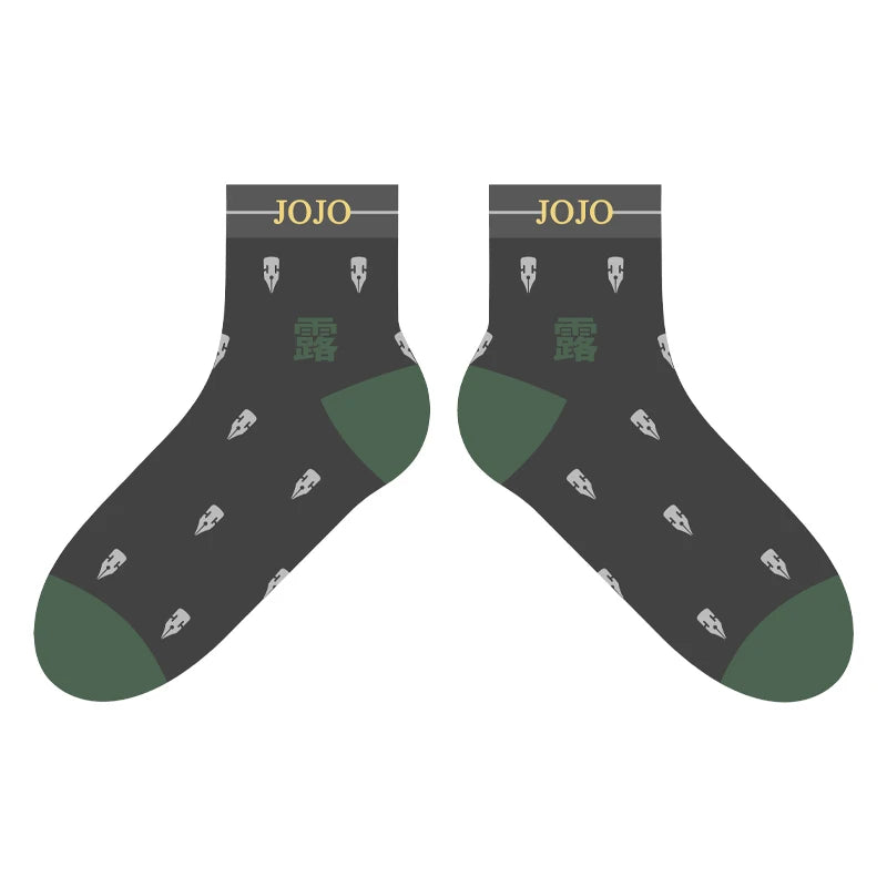 Brdwn Golden Wind Giorno Giovanna Bruno Bucciarati Kira Yoshikage Sock Short Socks Warm