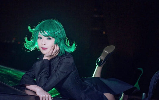 ManManGuGu Tornadoes of Terror Tatsumaki Cosplay Costume Women's Black Dress