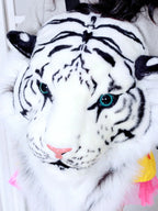 3D Animal Design Backpack for Girl Tiger Lion Leopard Panda Fur School Bags Women Chain Clutch Crossbody Shoulder Bags Purse