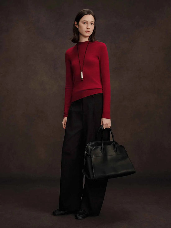 DUSHU Seamless Half-high Collar Pure Wool Pullovers Women Plus Size Autumn Winter Bottoming Sweater Solid Soft Breathable Tops