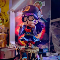 24cm arale Anime Figure arale figures IQ doctor arale cute pvc statue Collectible Model doll desk Decoration birthday Gifts Toys SS69