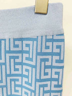 HIGH STREET Newest 2025 Designer Fashion Women's Geometric Monogram Jacquard Knit Pullover Sweater