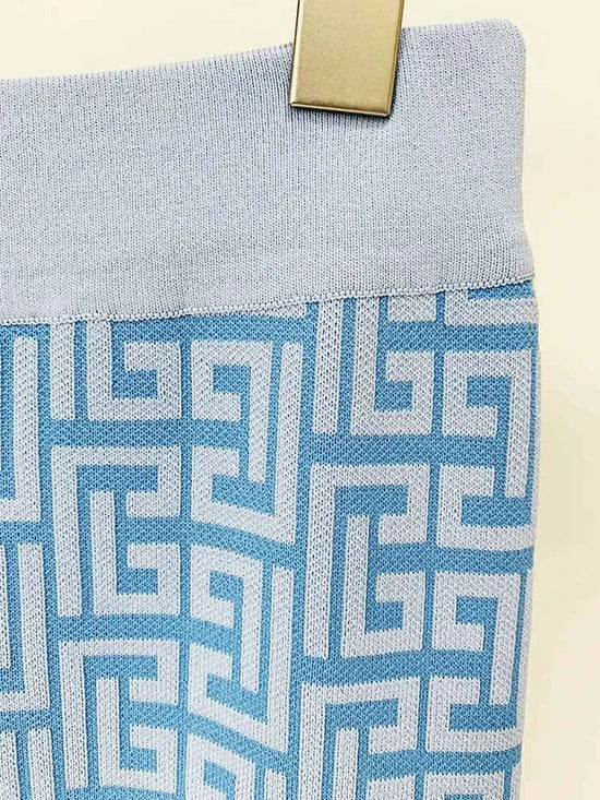 HIGH STREET Newest 2025 Designer Fashion Women's Geometric Monogram Jacquard Knit Pullover Sweater