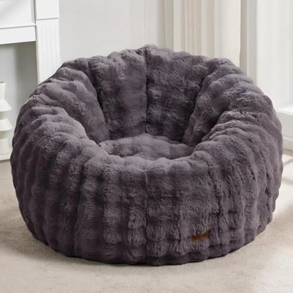 Bean Bag Chair, Comfy Giant Stuffed Bean Bags Chais W/Spacious Design for Reading, Playing or Relaxing, Bean Bag Couch for Adult