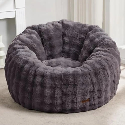 Bean Bag Chair, Comfy Giant Stuffed Bean Bags Chais W/Spacious Design for Reading, Playing or Relaxing, Bean Bag Couch for Adult