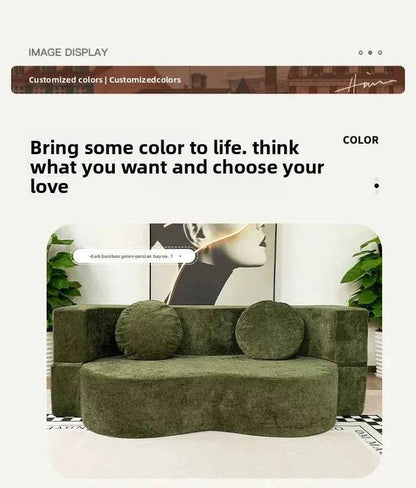 Living Room Sofas Vacuum Compression Sofa Pure Sponge Single Multifunctional Foldable Special Shaped Sofa Bed Furniture