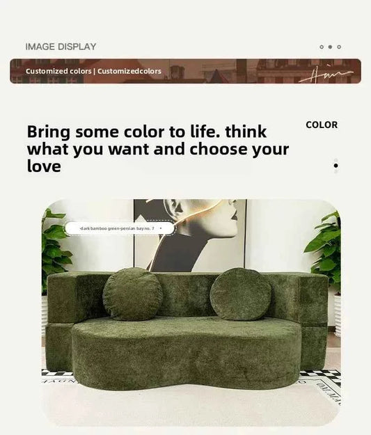 Living Room Sofas Vacuum Compression Sofa Pure Sponge Single Multifunctional Foldable Special Shaped Sofa Bed Furniture