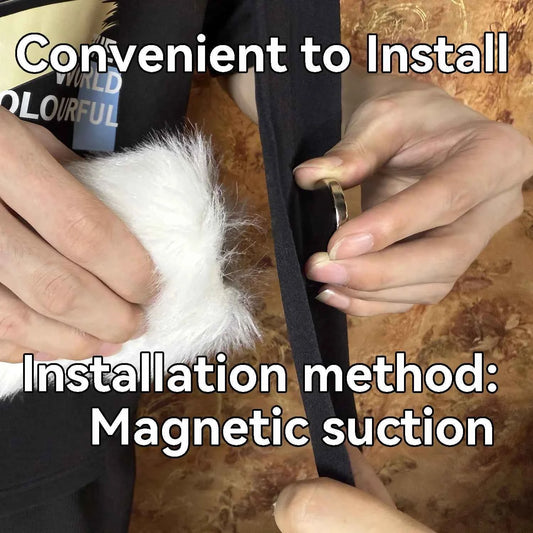 A Movable Rabbit Tail That Combines Voice Control, Swinging, and Patting Functions in One. Props for Role-playing and Performanc