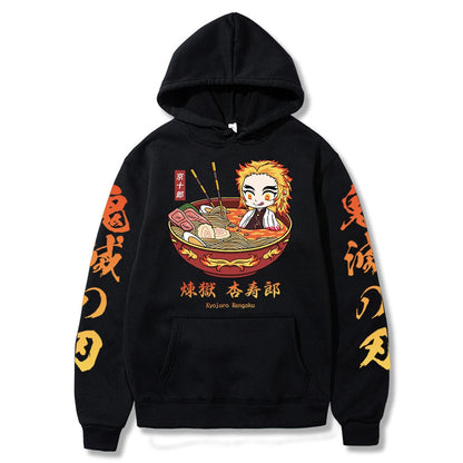 Harajuku Demon Slayer Plus Size Hoodie Kamado Nezuko Graphic Print Women Sweatshirts Long Sleeve Fashion Female Streetwear SS69 20.69 Black11 / XXL