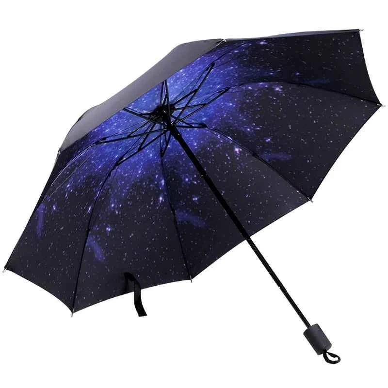 Beautiful Flower Painting Inside Men And Women Umbrella Sun And Rain Anti-uv Umbrellas Ladies Parasol Folding Paraguas For Gifts