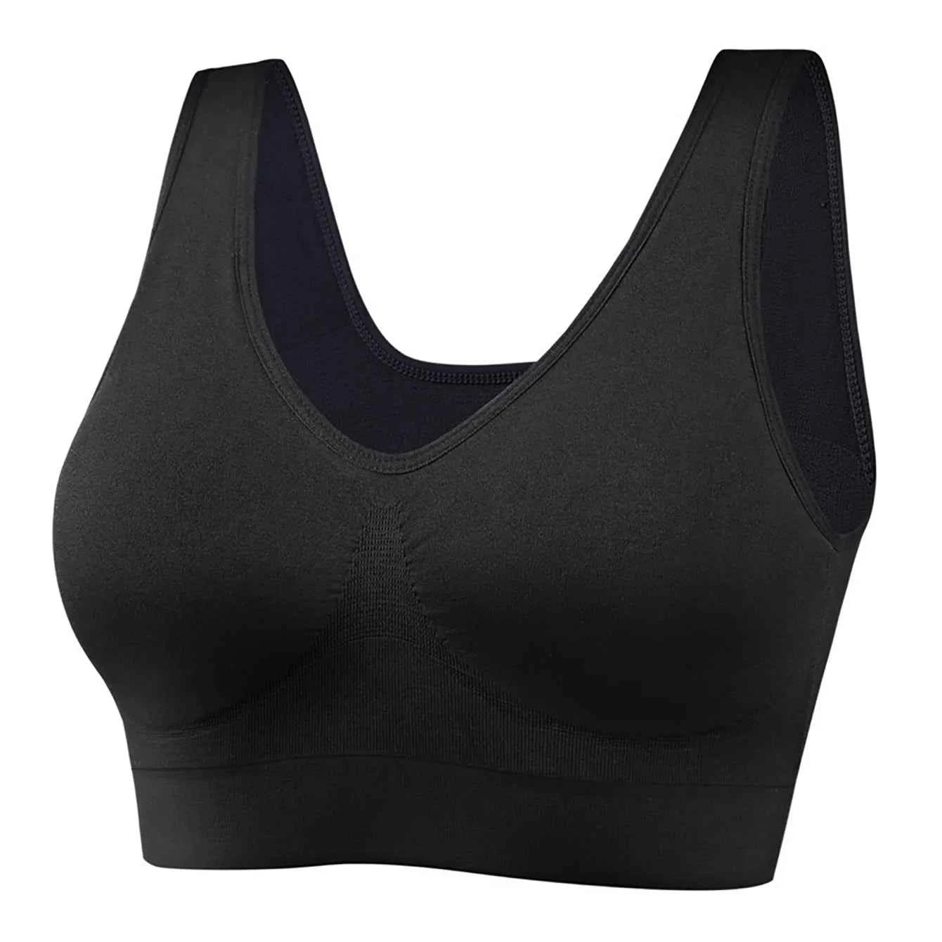 XL-5XL 4PCS Women Seamless Single Layer Camisole Bra Tops Sleep Yoga Sports Bras Tank Tops
