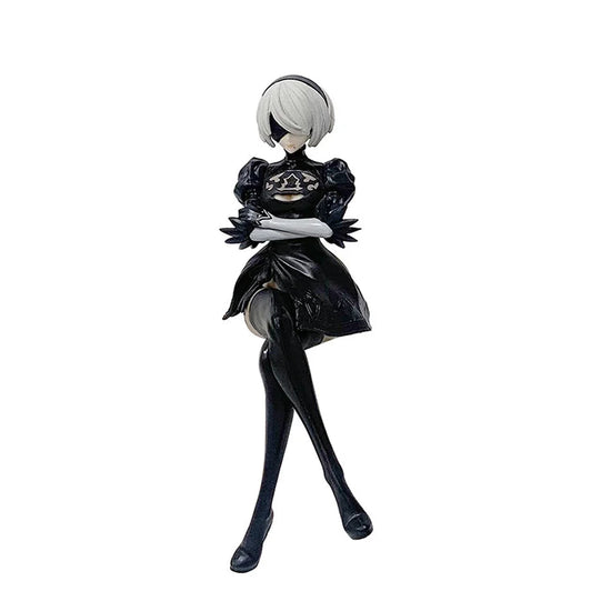 Nier Automata 2B A2 9S Sitting Position Game Figure Mechanical Lifeform Statue Collection Desktop Decoration  Toys Gifts SS69 20.69 A  no box