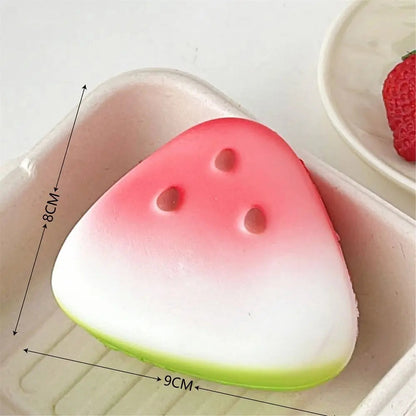 Anti-stress Squishy Watermelon Toys Slow Rising Fidget Toy Fruit Pinch Squeeze Toy Funny Stress Reliever Reduce Pressure Prop SS69 7.69 watermelon