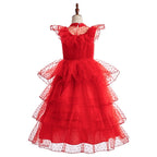 Girls Princess Cosplay Costume Dress - Flower Print