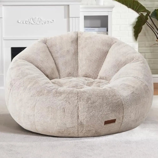 Bean Bag Chair, Comfy Giant Stuffed Bean Bags Chais W/Spacious Design for Reading, Playing or Relaxing, Bean Bag Couch for Adult