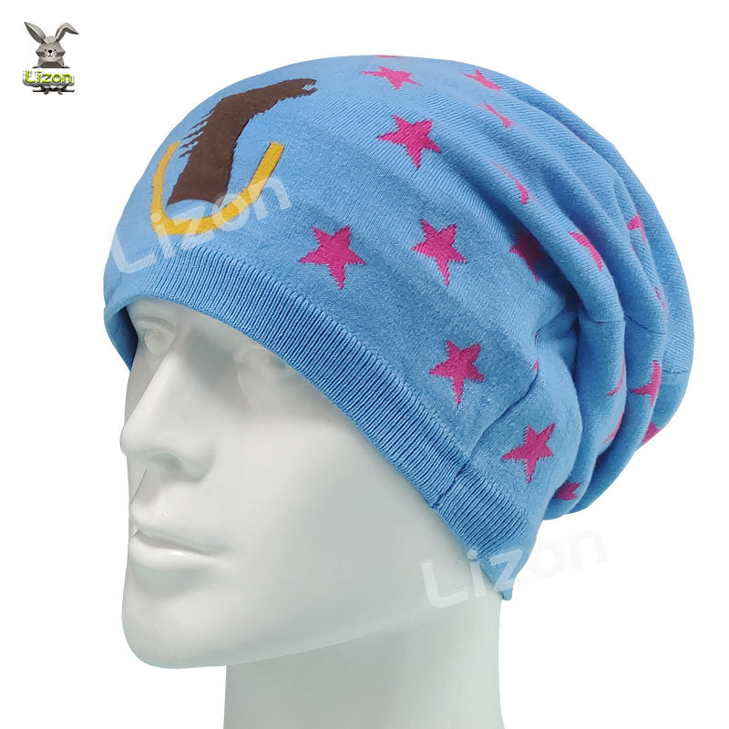 JoJo's Bizarre Adventure Cosplay Johnny Joestar Beanies Star Hat Steel Ball Run Johnny Joestar Cosplay Woolen Hat