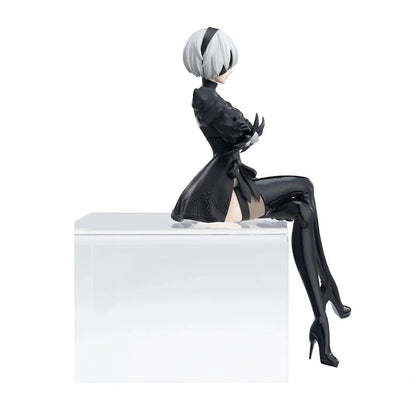 Nier Automata 2B A2 9S Sitting Position Game Figure Mechanical Lifeform Statue Collection Desktop Decoration  Toys Gifts SS69