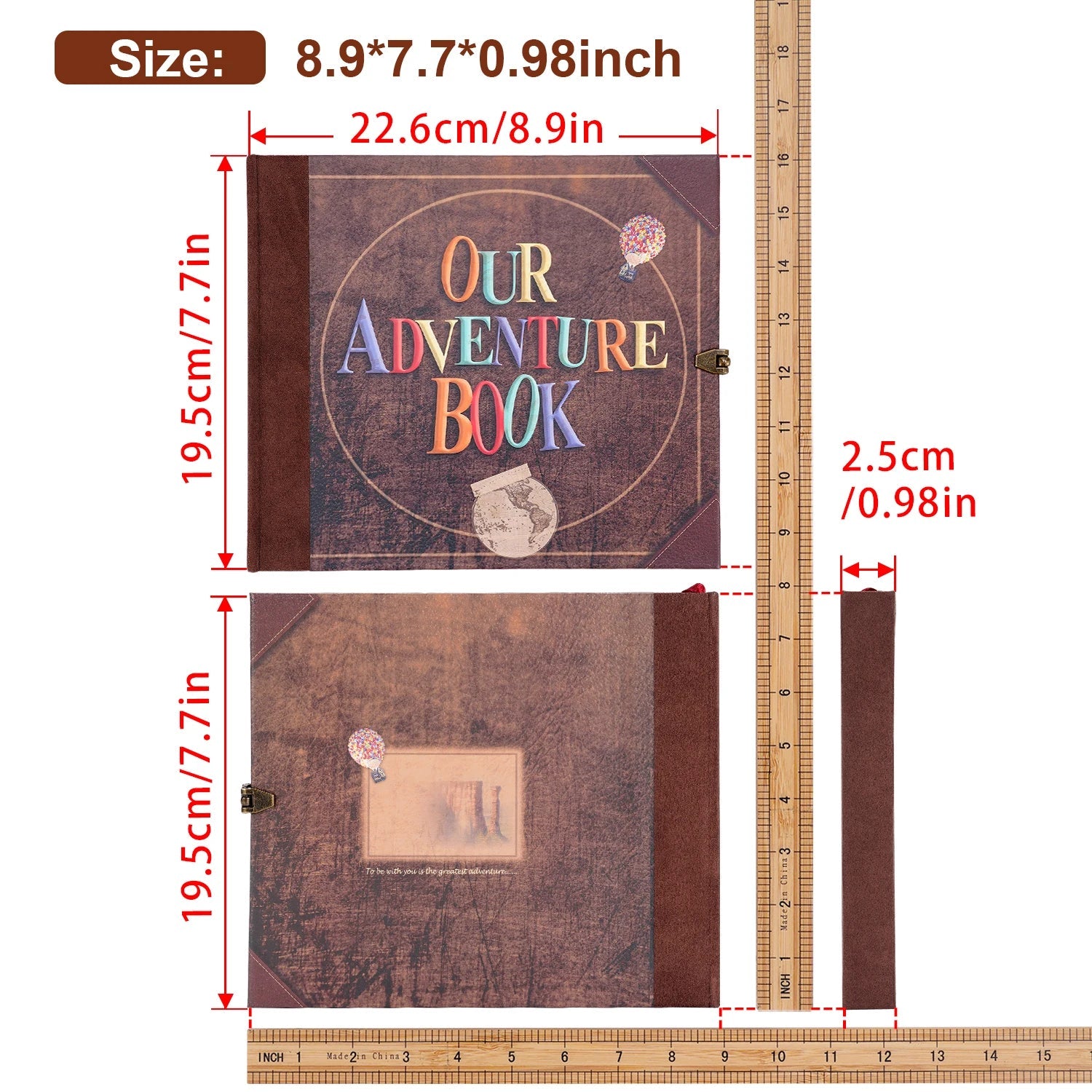 Our Adventure Book 146 Page DIY Handmade Photo Album Scrapbook Retro Kraft Album Anniversary Wedding Memory Mother's Day Gift SS69