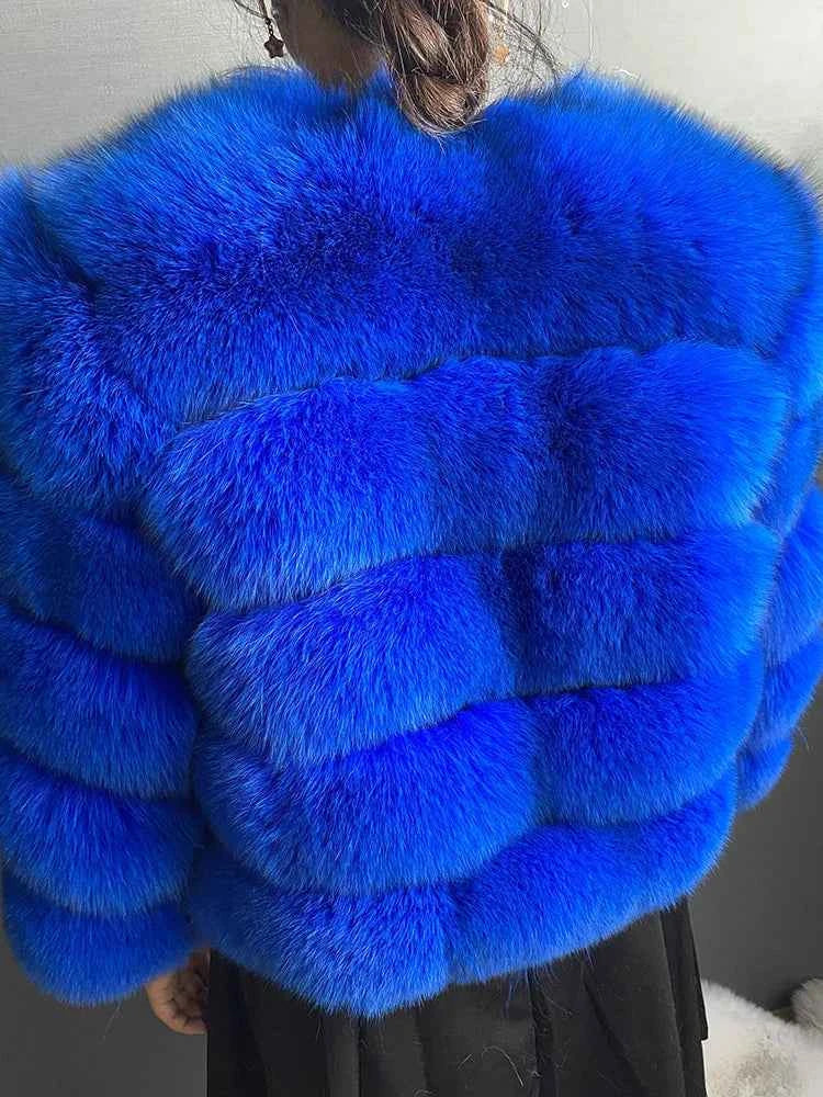 Winter Women's Cold Coat Top Fox Jackets For Women clothing Natural Real fox Fur Jacket Coats For Women Fur Jacket In Promotion