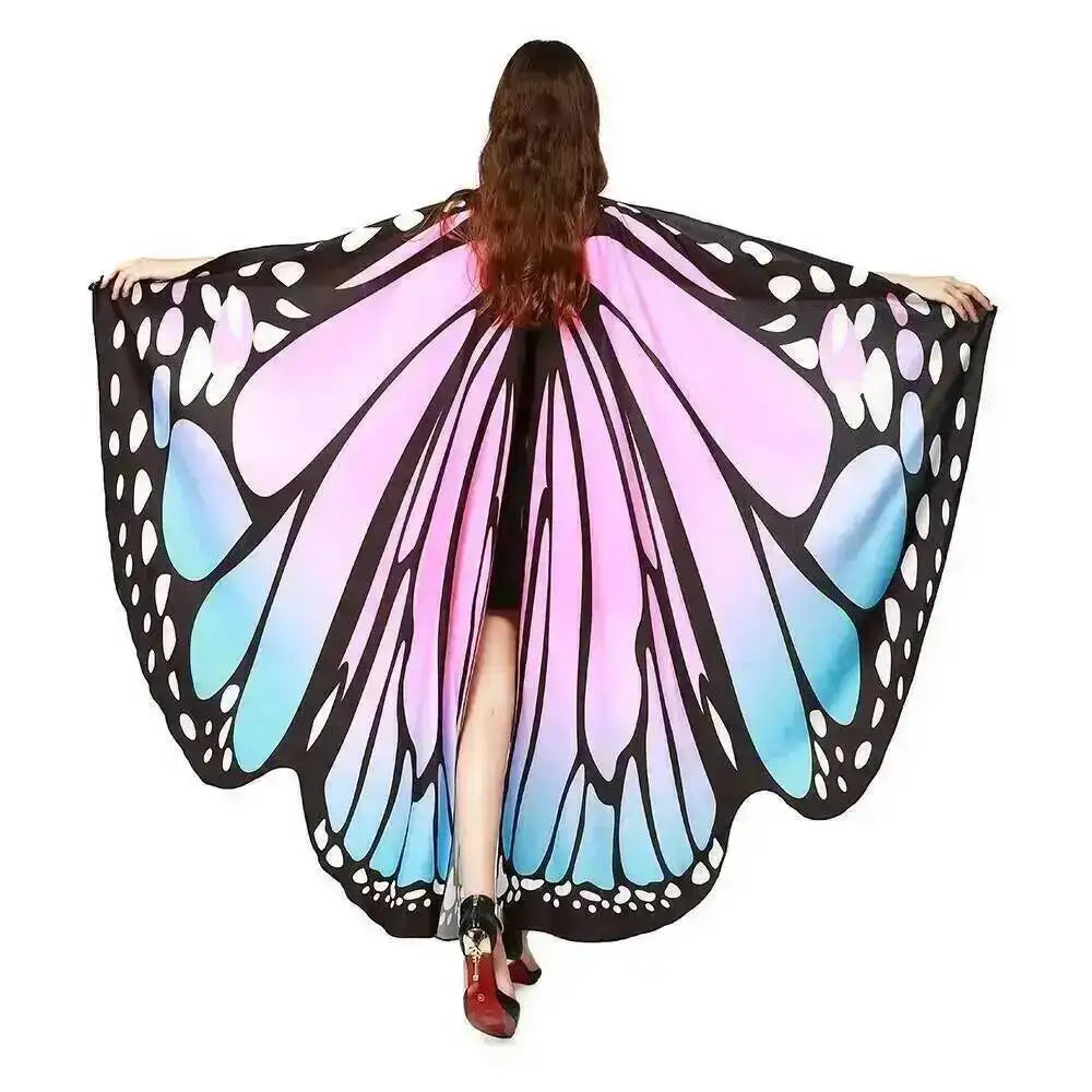 Adult Butterfly Wings Cape for Women Cosplay Costume