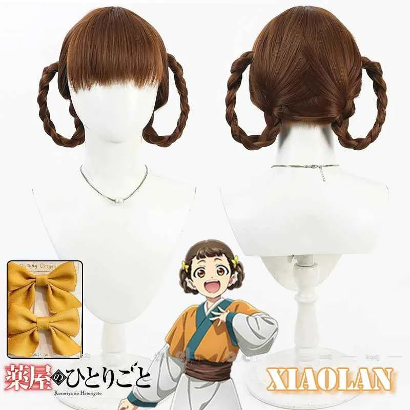 Anime The Apothecary Diaries Xiaolan Cosplay Costume Wig Hanfu Dress Coat Belt Hairpins Props Women Girls Kusuriya no Hitorigoto