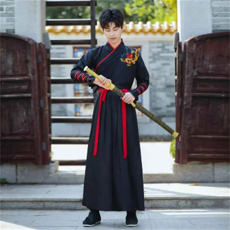 Japanese Vintage Kimono Samurai Cosplay Clothing Woman Man Chiinese Hanfu Crane Embroidery Cardigan Yukata Full Sleeve Retro