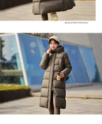 Semir Women's Long Hooded Down Jacket - 90% Duck Down