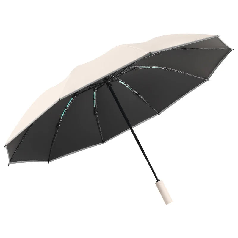 Reverse Folding Umbrellas Double Bones Black Glue Automatic Sunshade Sunscreen Rain Umbrella Strong Wind Resistance