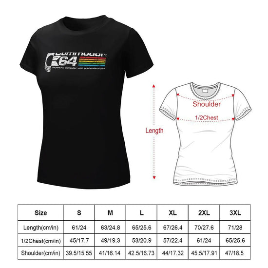 Commodore 64 T-Shirt tops Short sleeve tee Blouse T-shirts for Women SS69
