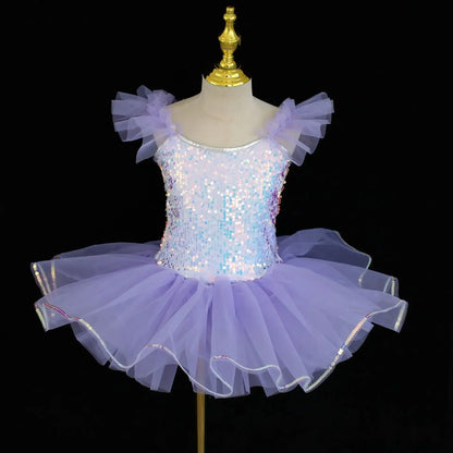 SS69 Girls Sleeveless Tiered Tutu Party Dress Summer Ball Gown Age 4-6Y