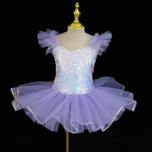 SS69 Girls Sleeveless Tiered Tutu Party Dress Summer Ball Gown Age 4-6Y
