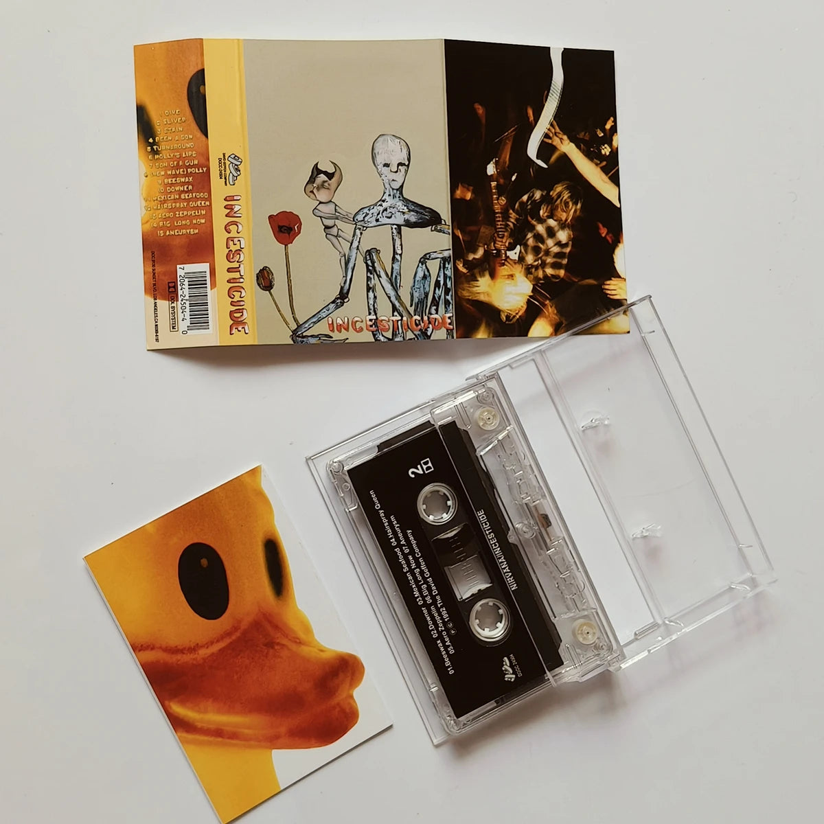 Nirvana MTV Unplugged & Incesticide Cassette Tape Set - Retro Music Prop