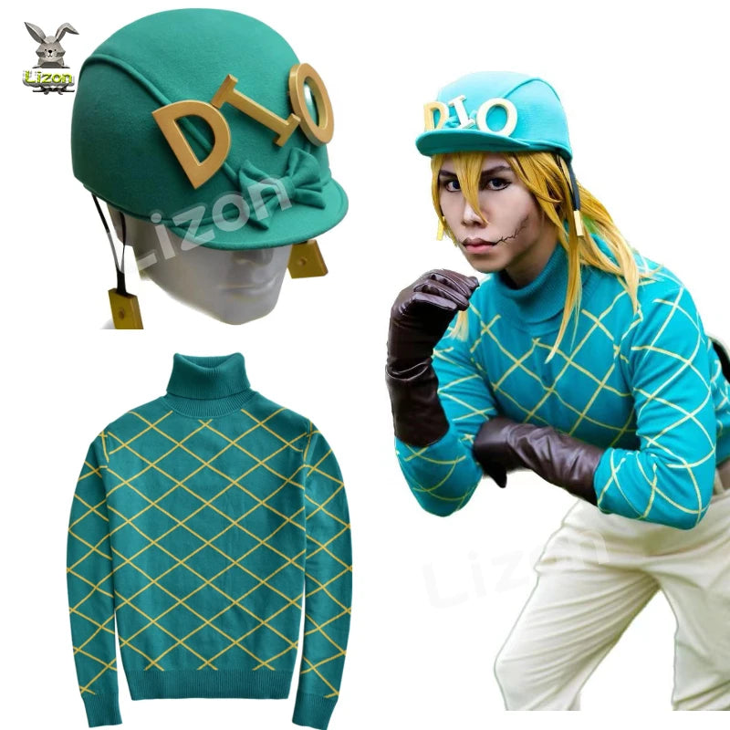 JoJo Bizarre Adventure STEEL BALL RUN Diego Brando Cosplay Knitted Sweater Unisex Tops Gifts