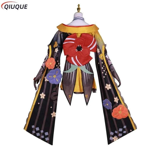 Chiori Cosplay Costume Wigs Boots Shoes Metal Accessories Women Costume Full Set Carnival Party Costume